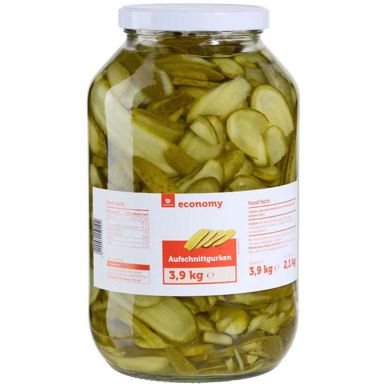 Economy Aufschnittgurken 4,25 Liter Glas